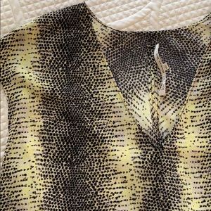 Snakeskin Print Blouse